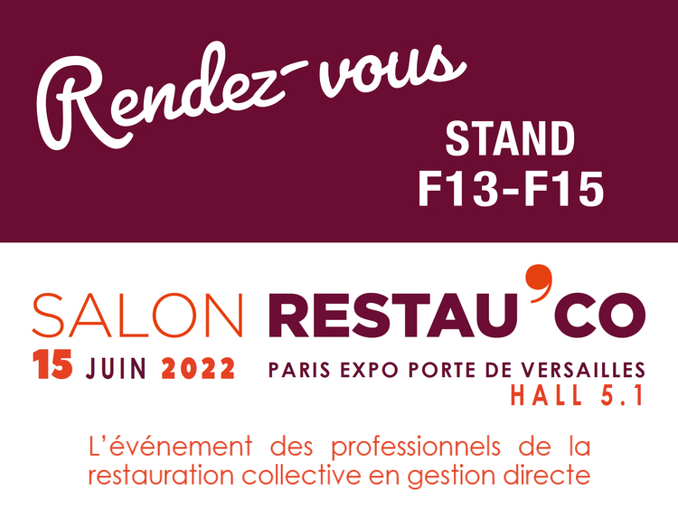 RDV au Salon RestauCo à Paris - Stand F13 - F15